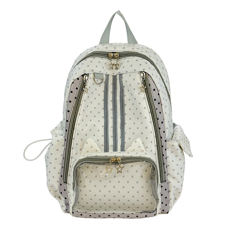 Playful Polka Dot School Backpack kalsten