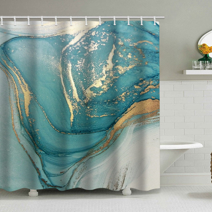 Abstract Marble Design Shower Curtain Kalsten