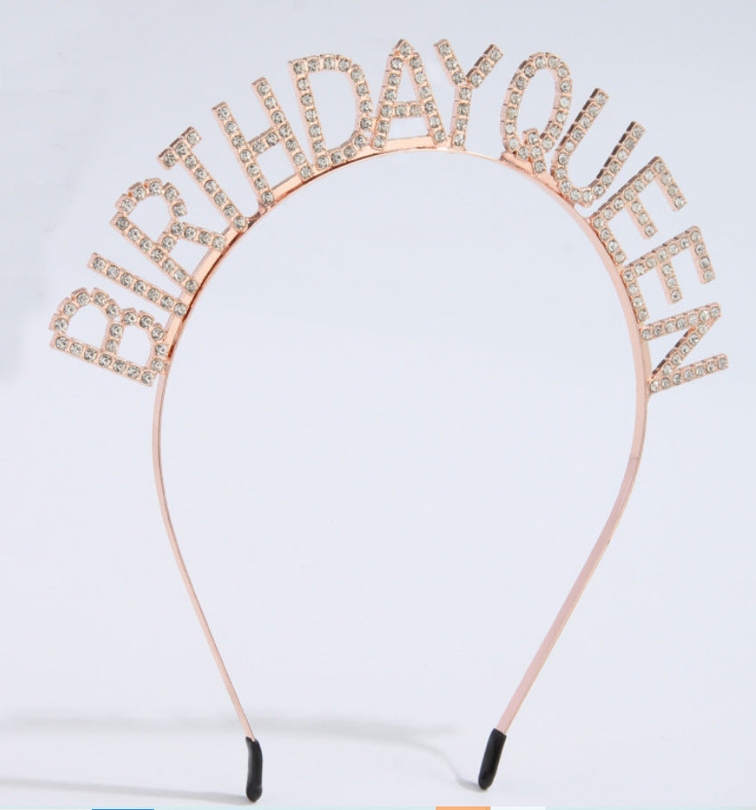Women's hair accessories with sparkling lettering Kalsten