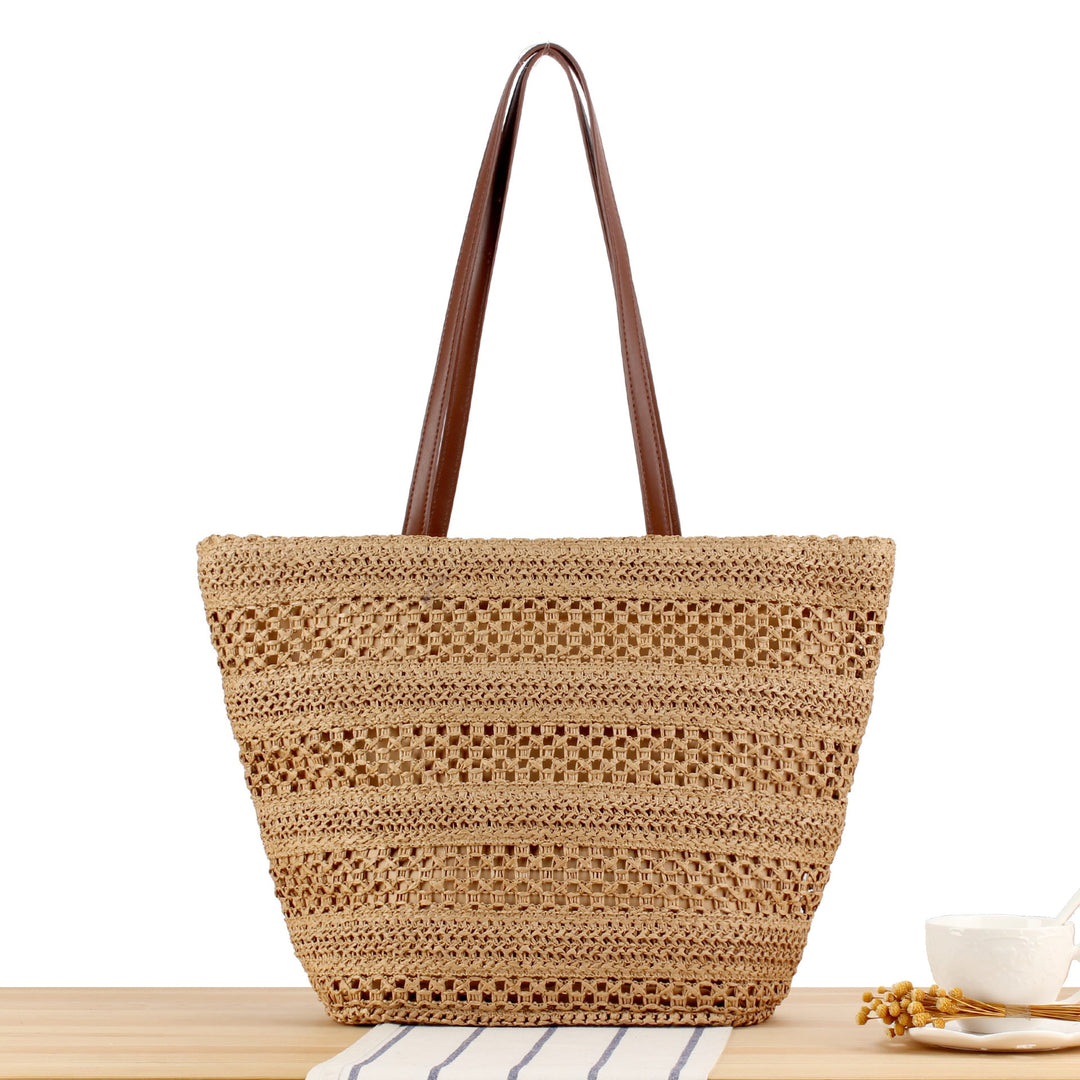 Basket bag with elegant straw construction Kalsten
