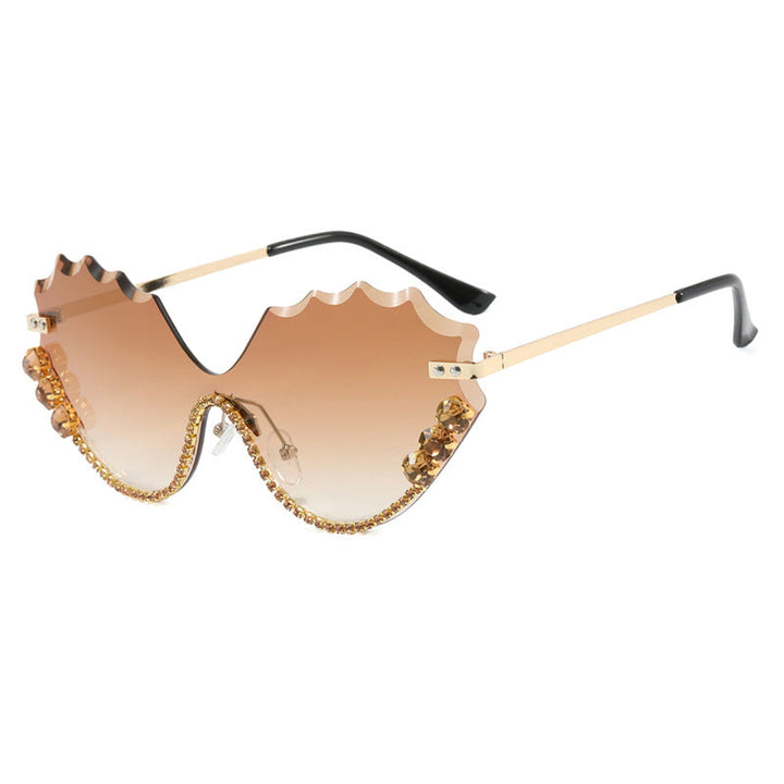 Women's extravagant sunglasses with sparkling accent and unique design Kalsten