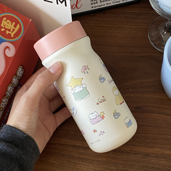 Ladies Insulated Water Bottle with Cute Dog Motif Kalsten