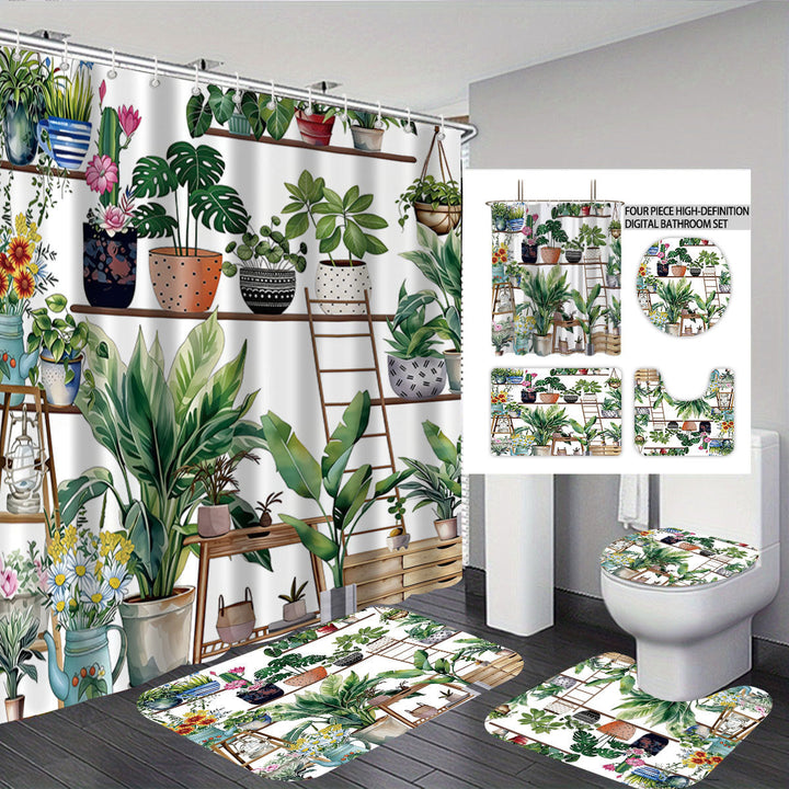 Digital Bow Pattern Bathroom Décor Set Kalsten