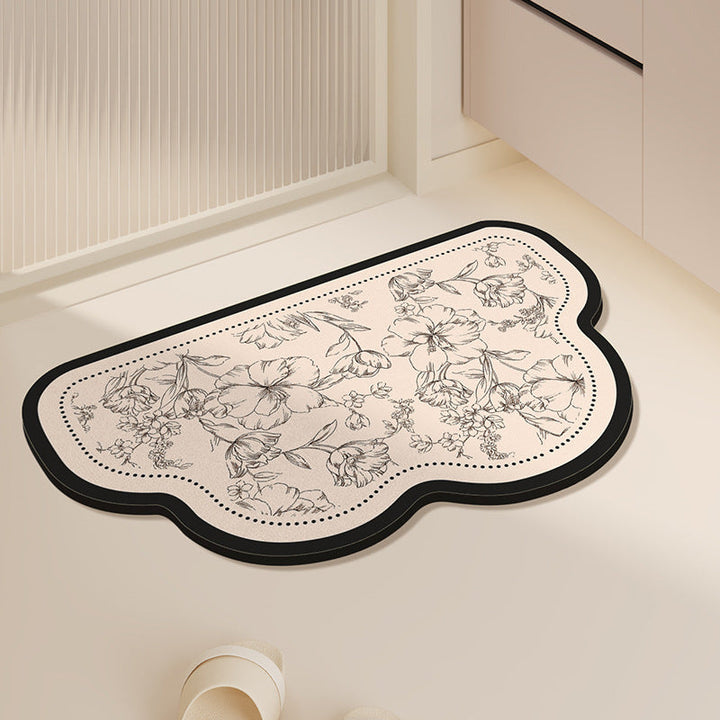Elegant Minimalist Bathroom Mat Kalsten