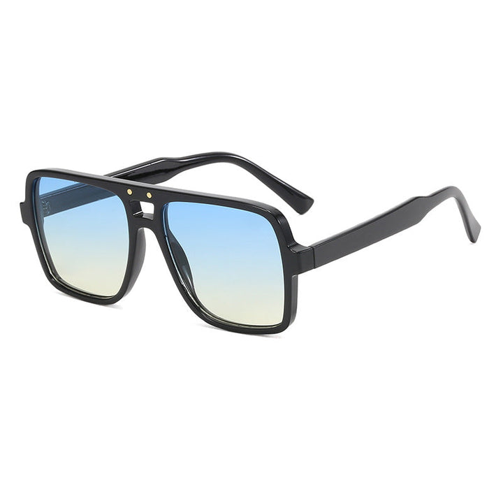 Women's square oversized sunglasses with trendy transparent frame Kalsten