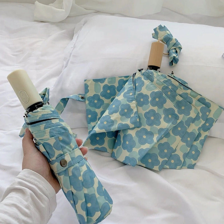 Women Folding Umbrella with Floral Pattern Kalsten