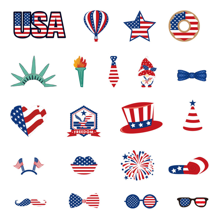 Ladies Photo Prop Set for Patriotic Celebrations Kalsten