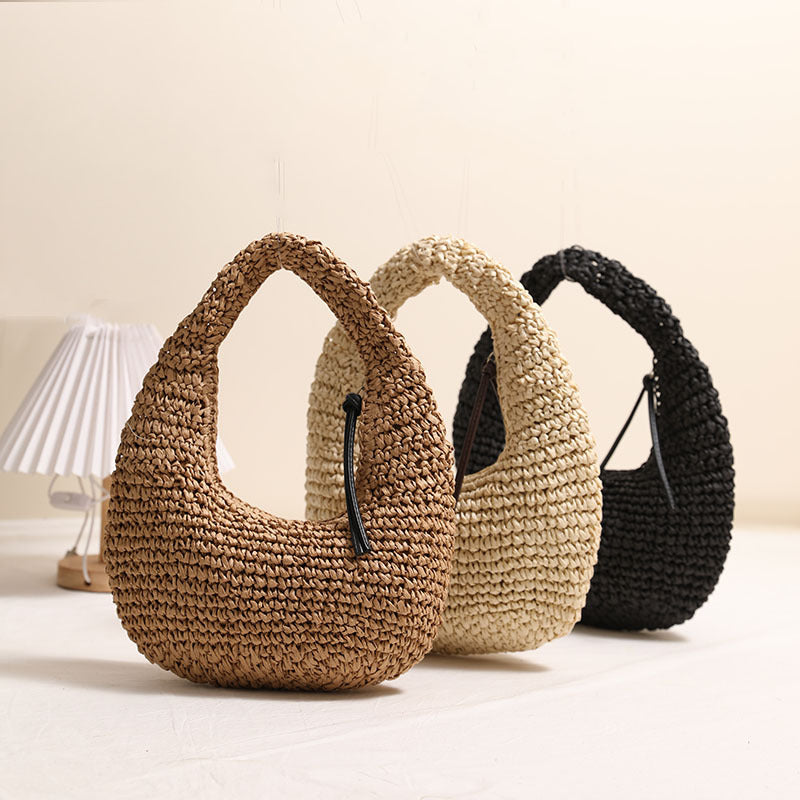 Handmade Basket Bag in Modern Hobo Style Kalsten