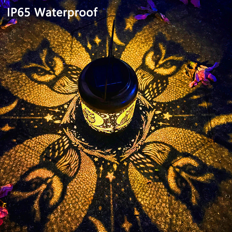 Intricate Metal Shadow Projection Table Lamp With Rechargeable LED Kalsten