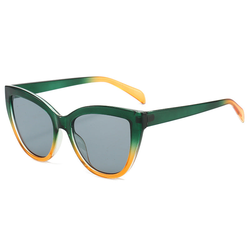 Women's Cat-Eye Sunglasses with Transparent Frame and UV Protection Kalsten
