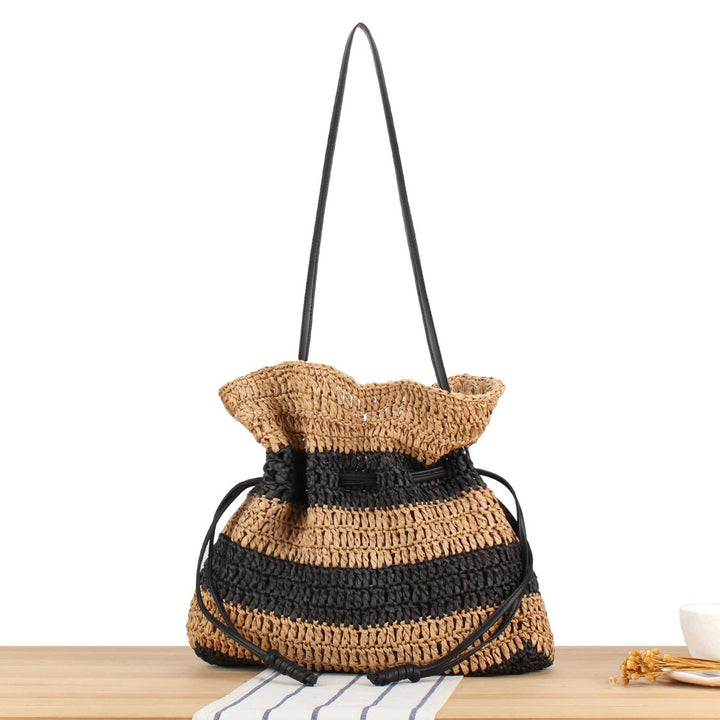 Braided crossbody bag with drawstring closure Kalsten