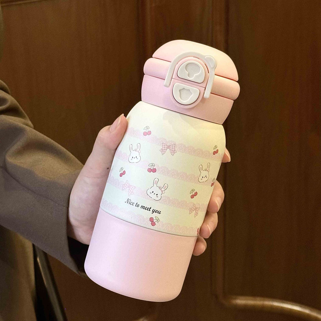Women's insulated drinking bottle with practical flip lid and cheerful design Kalsten