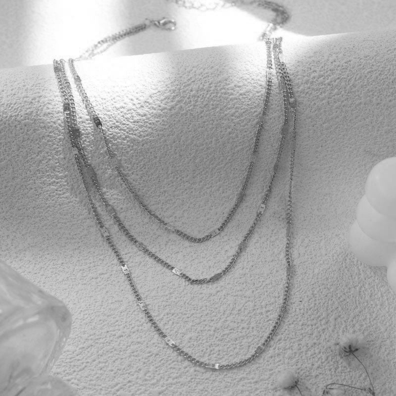 Layered Sleek Chain Necklace Kalsten