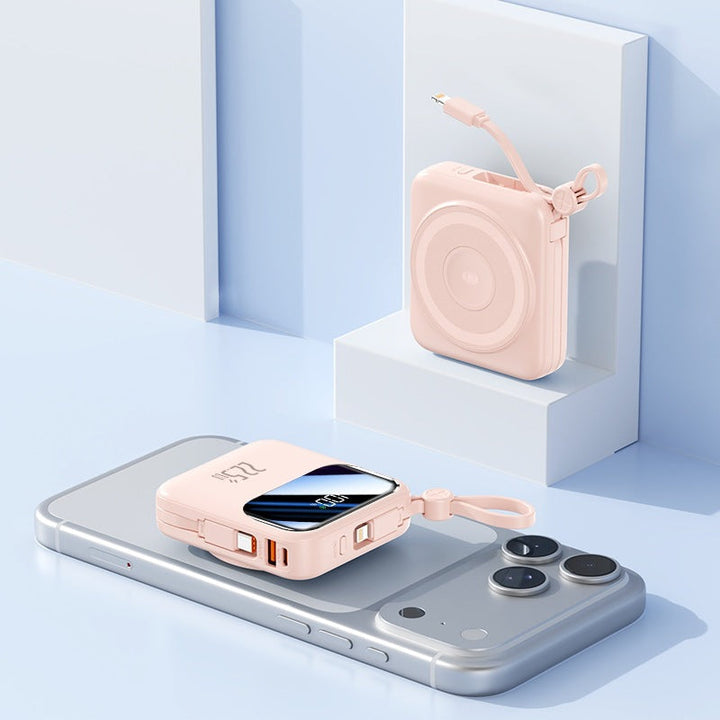 Portable power bank with innovative cable management system and fast charging function Kalsten