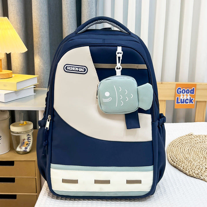Fashion-Forward Multi-Pocket School Backpack