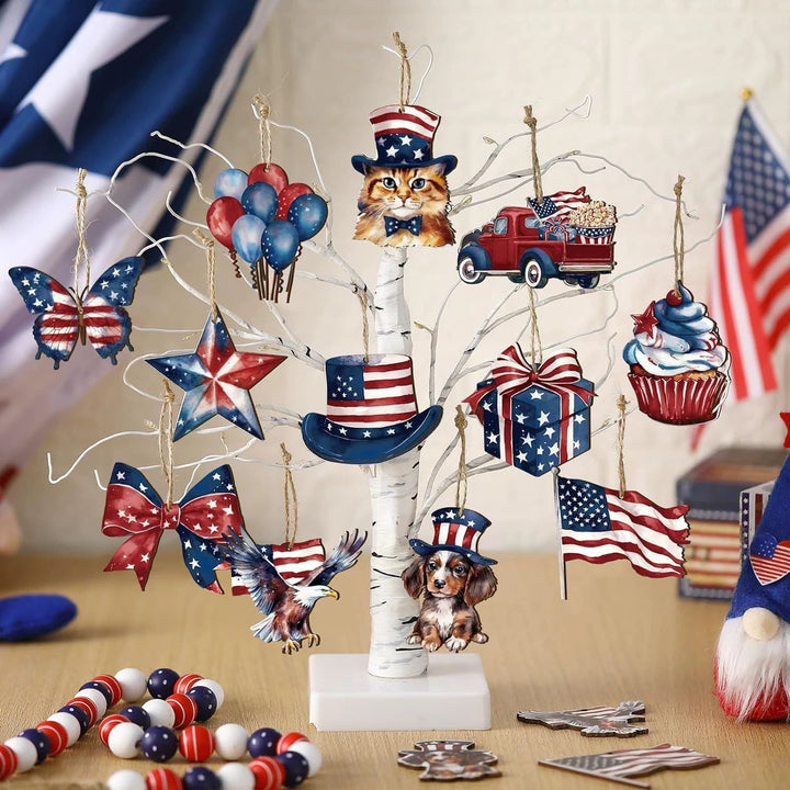 Unisex nan patriotic party hanging decoration and sticker set for celebrations Kalsten
