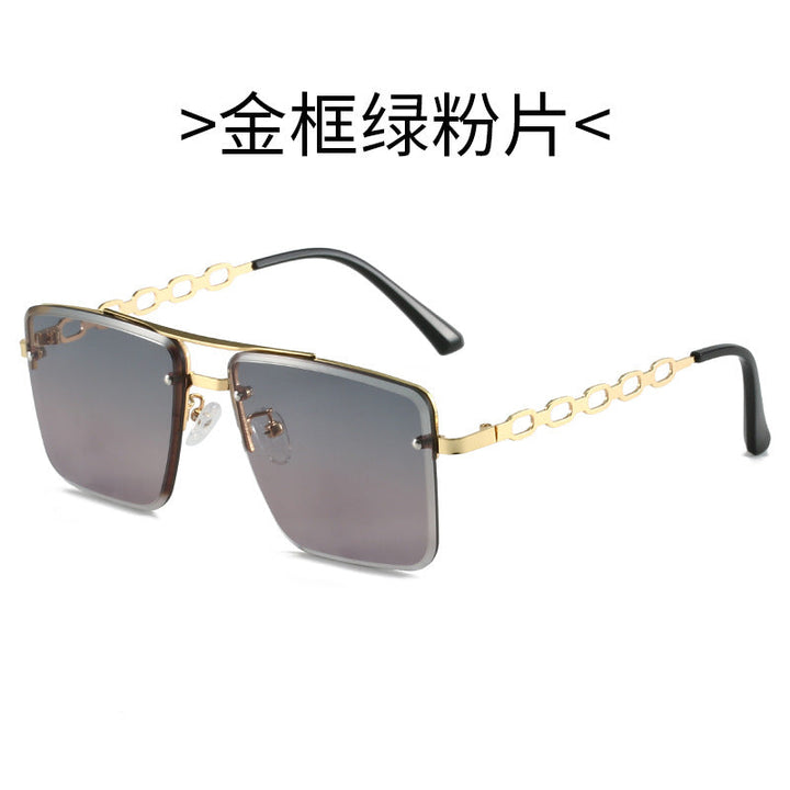 Women's Square Sunglasses with Elegant Chain Structure Kalsten