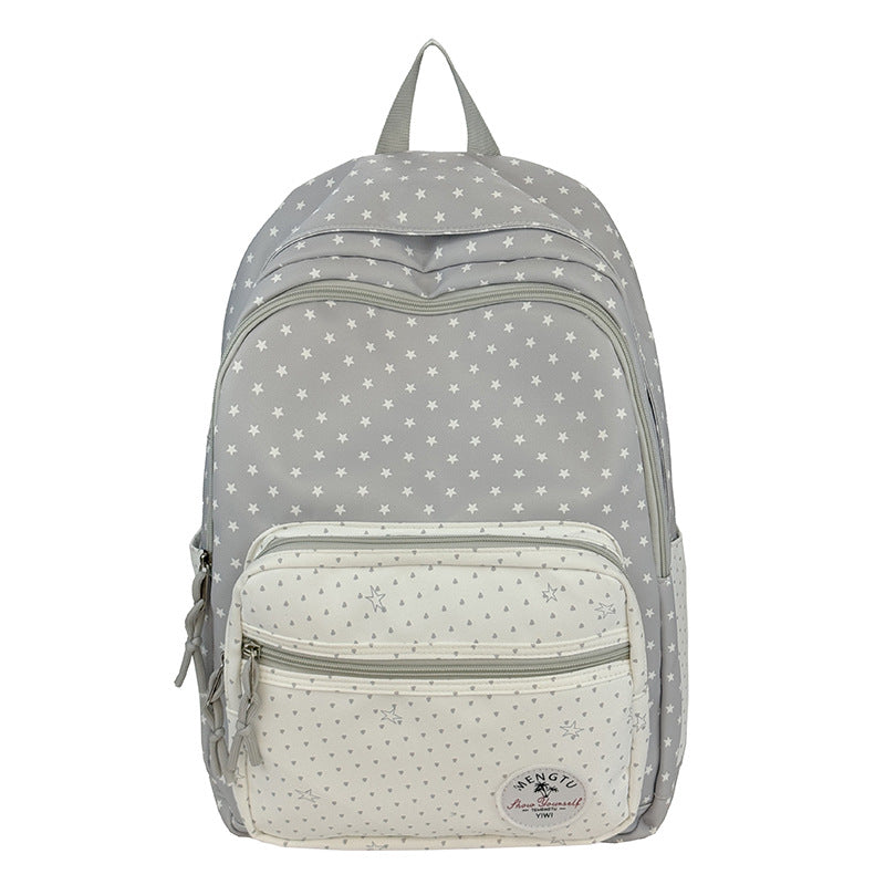 Star-Patterned Multi-Compartt Backpack Kalsten