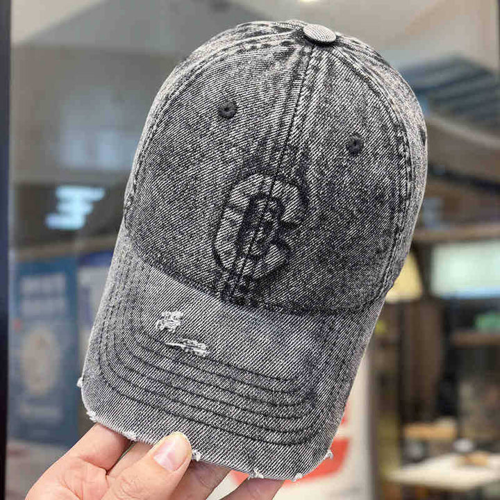 Men's Distressed Denim Baseball Cap Kalsten 1784188308