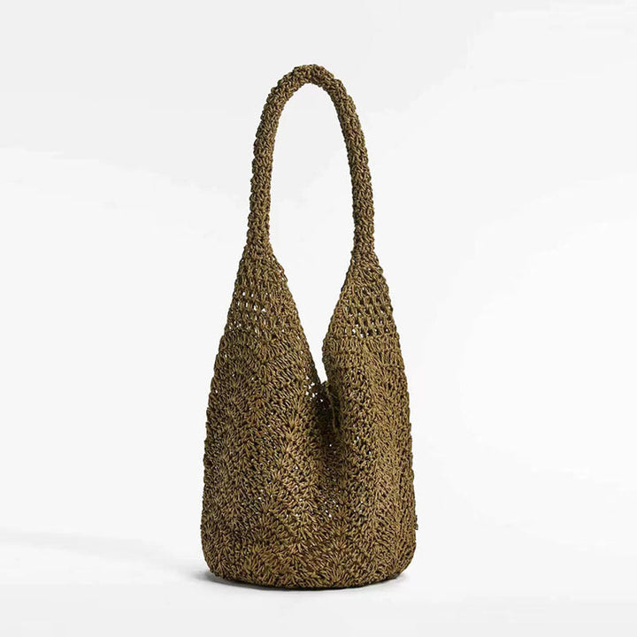 Hand-crocheted tote with deep slit Kalsten