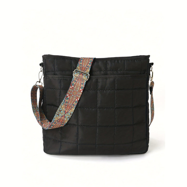 Fashionable shoulder bag with square quilted pattern Kalsten