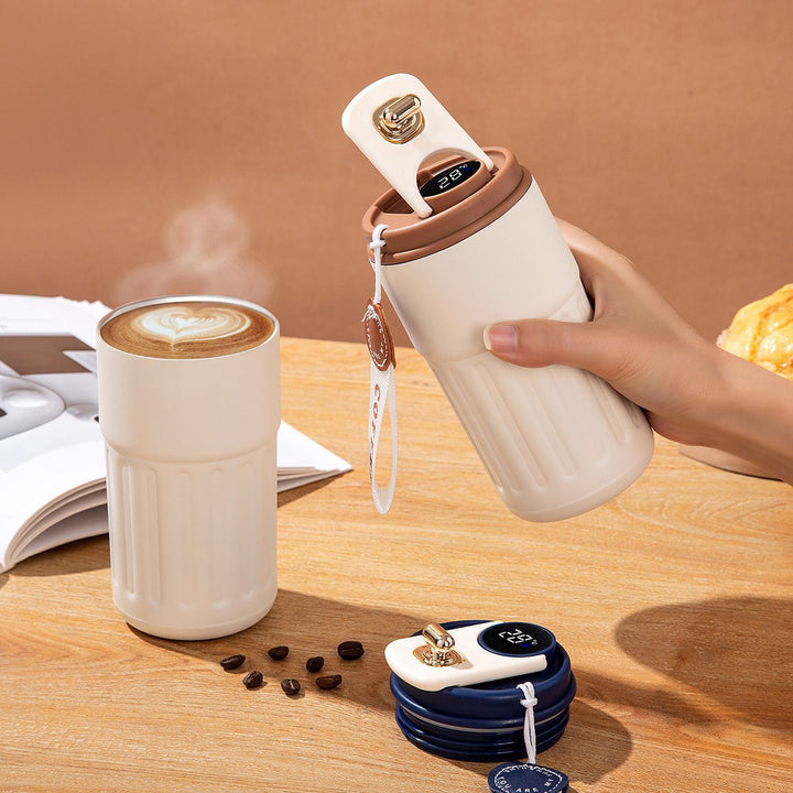 Ladies Insulated Coffee Mug with practical folding lid Kalsten