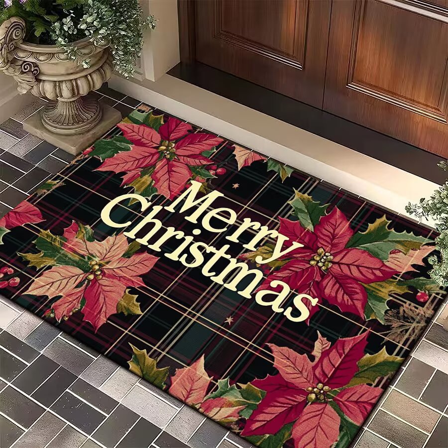 Festive Christmas Welcome Mat Acalora