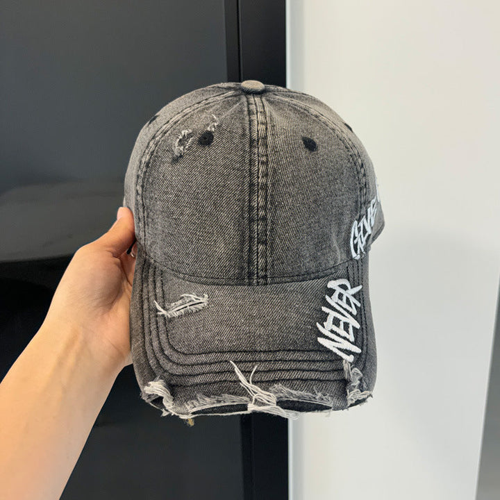 Women's Distressed Denim Baseball Cap Kalsten 1784084111