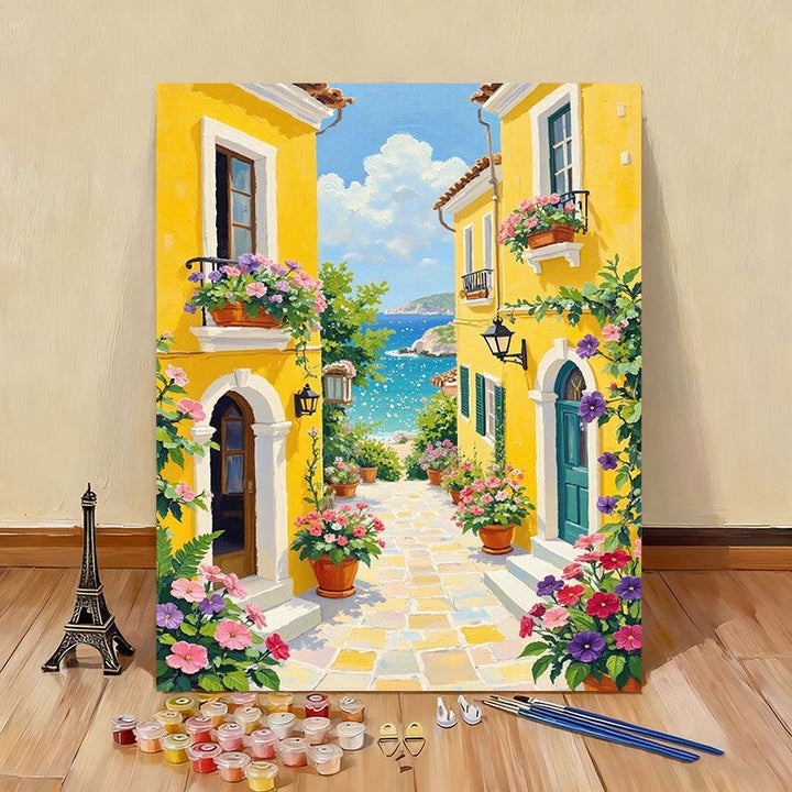 DIY Scenic Coastal Paint by Numbers Kit Kalsten