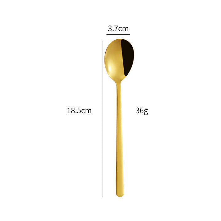 Elegant dessert spoon with luxurious golden surface Kalsten