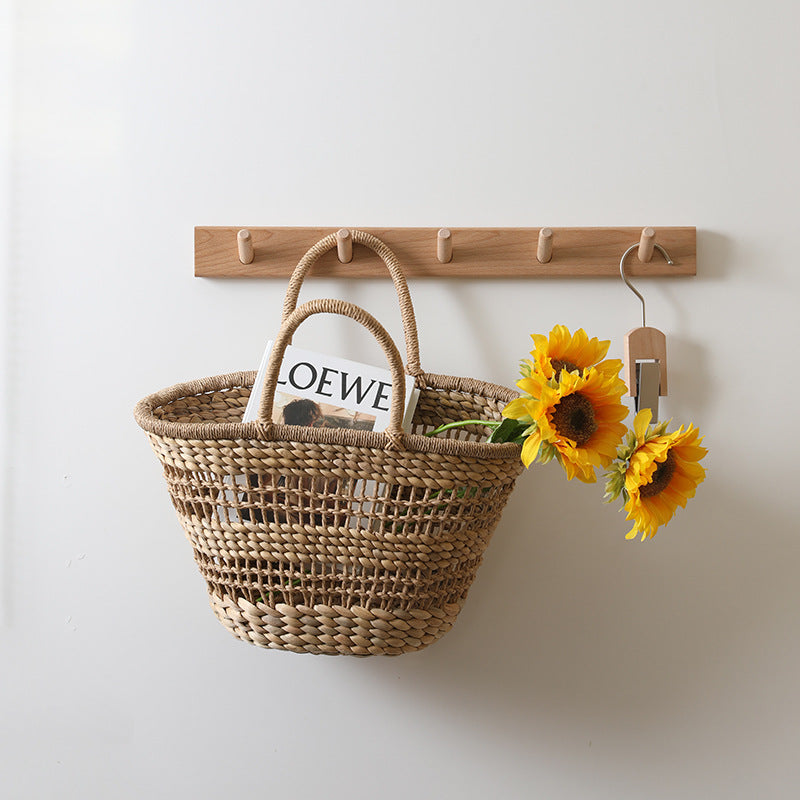 Handmade rattan bag with a removable lining insert Kalsten