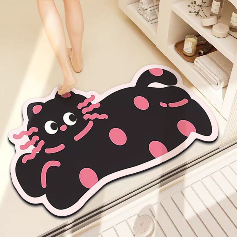 Playful Lion-Themed Bath Mat Kalsten