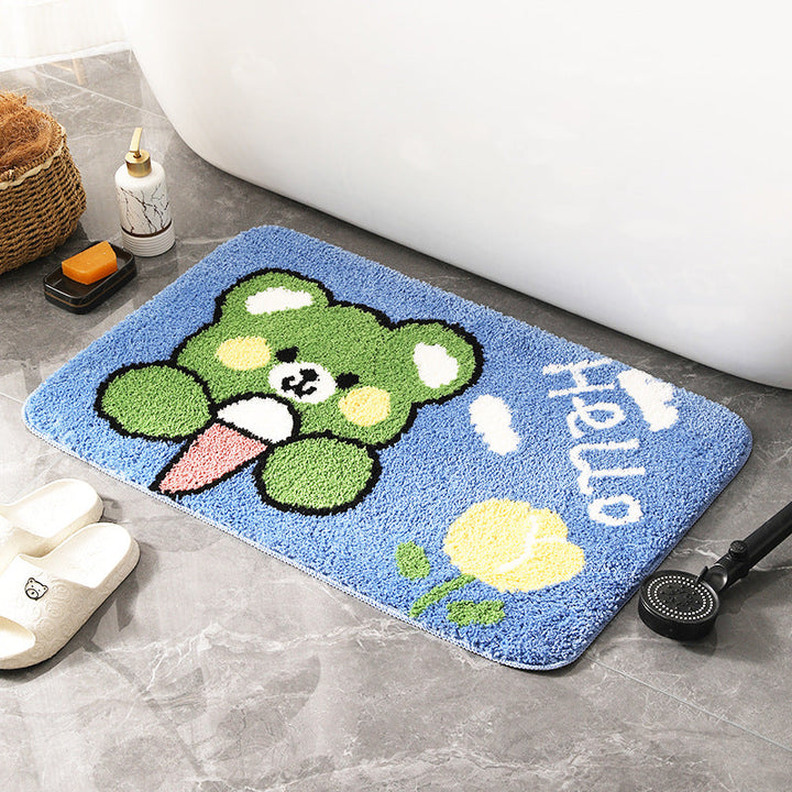 Playful Cartoon Bath Mat Kalsten