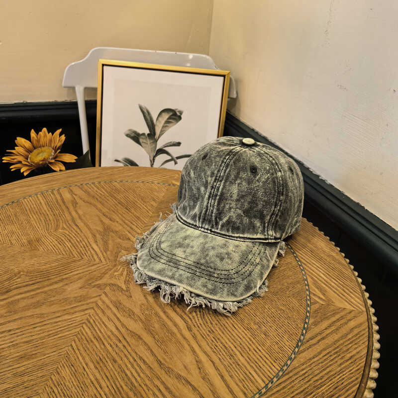 Men's Distressed Denim Baseball Cap Kalsten 1784270742