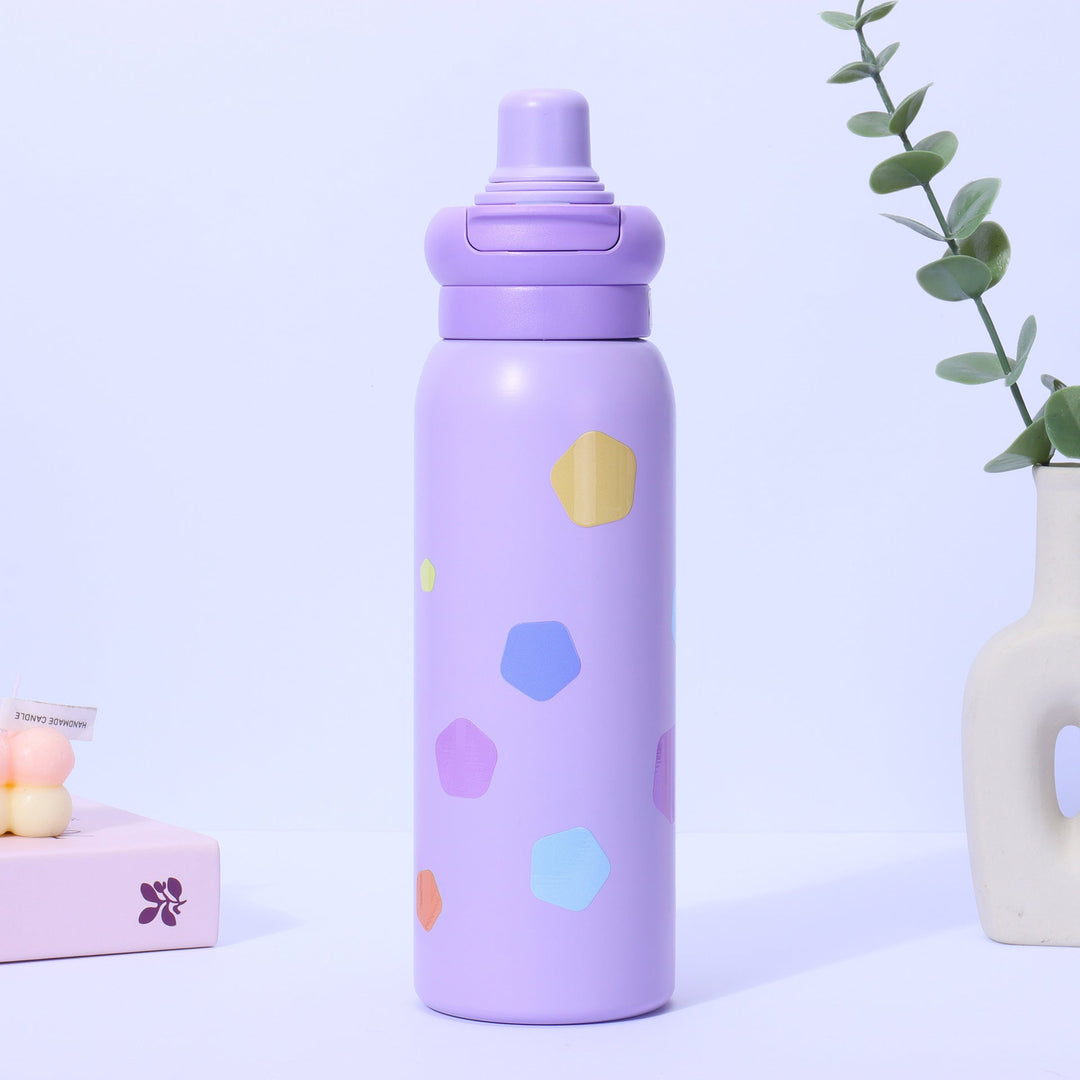 Women's thermo water bottle with non-slip grip and unique design Kalsten