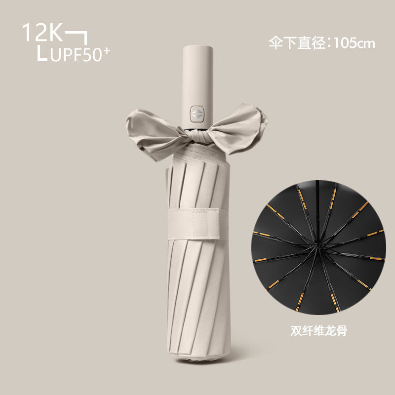 Women's compact and wind-resistant umbrella with UV protection technology Kalsten