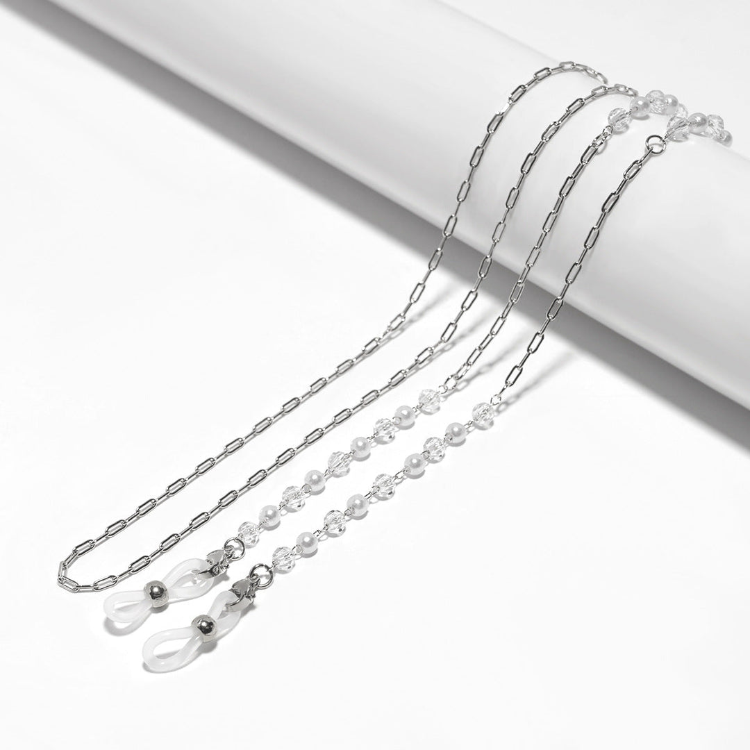 Crystal and Pearl Beaded Eyewear Chain Kalsten
