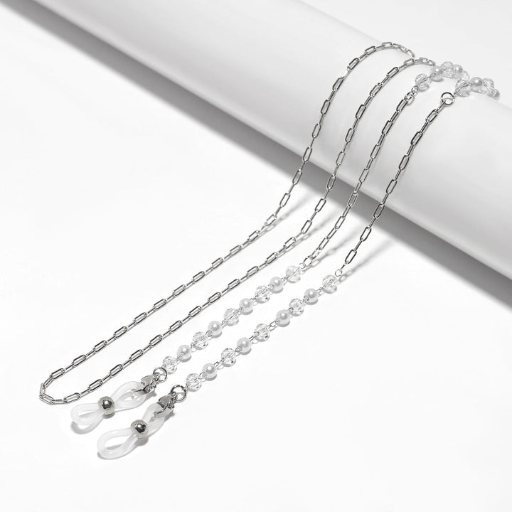 Crystal and Pearl Beaded Eyewear Chain Kalsten