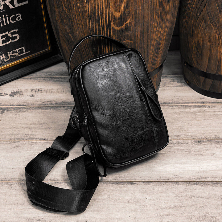 Compact Shoulder Bag Made of High-Quality Leather Kalsten