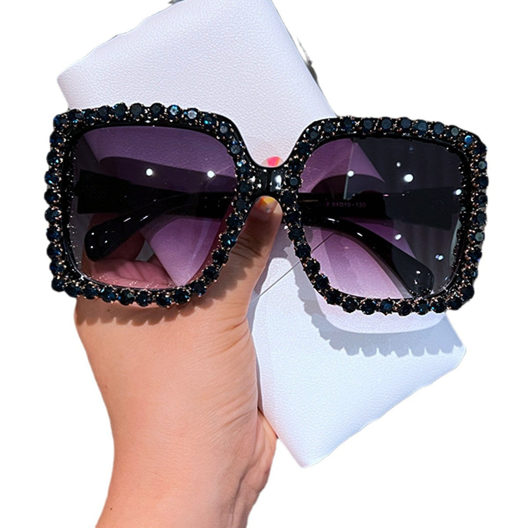 Women's glamorous Quadro sunglasses with rhinestone-adorned frame Kalsten