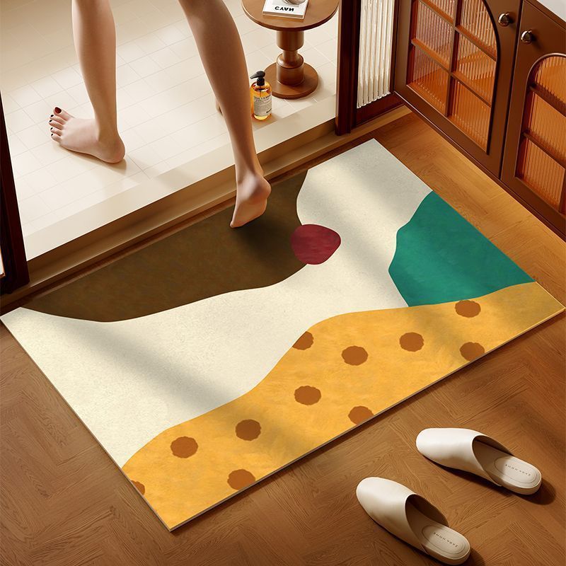 Colorful Patchwork Bath Mat Kalsten