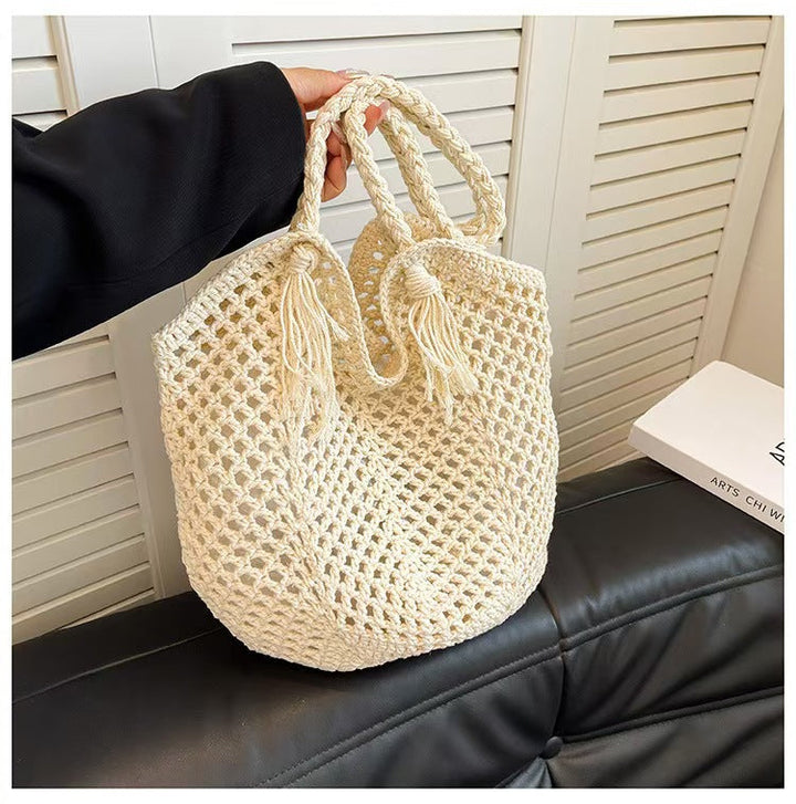 Handbag with Modern Macrame Structure Kalsten