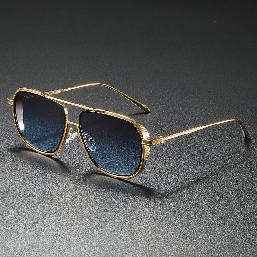 Women's Elegant Sunglasses with Angular Metal Frame Kalsten