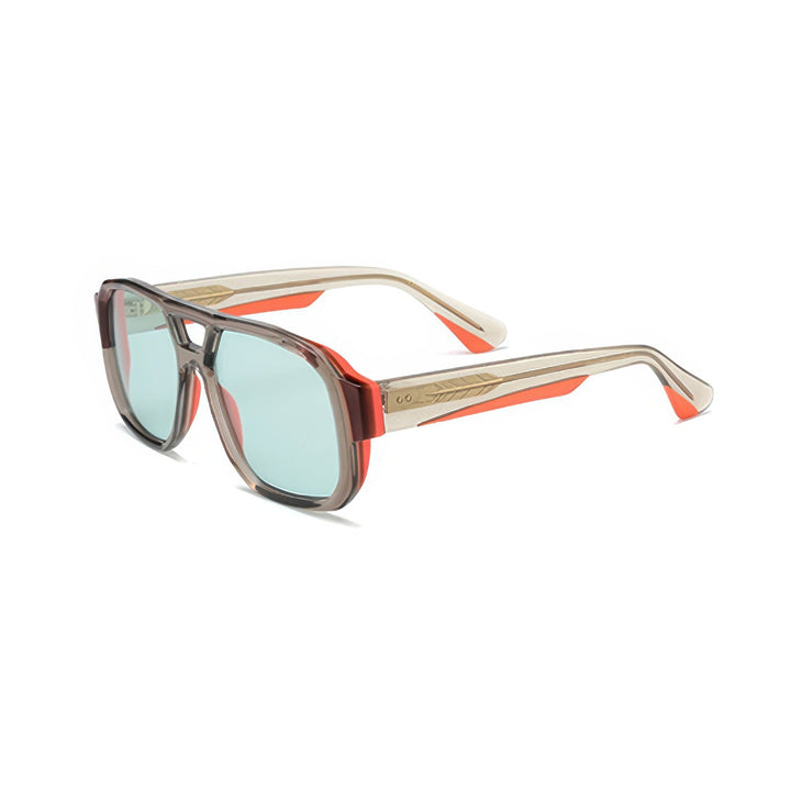 Women's sunglasses in modern oversized style with clear frame and sturdy lenses Kalsten