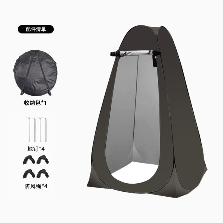 Portable privacy shower tent with quick pop up frame and detachable waterproof floor Kalsten
