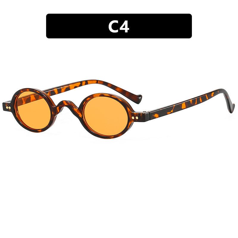 Women's round sunglasses with distinctive design and high-quality plastic frame Kalsten