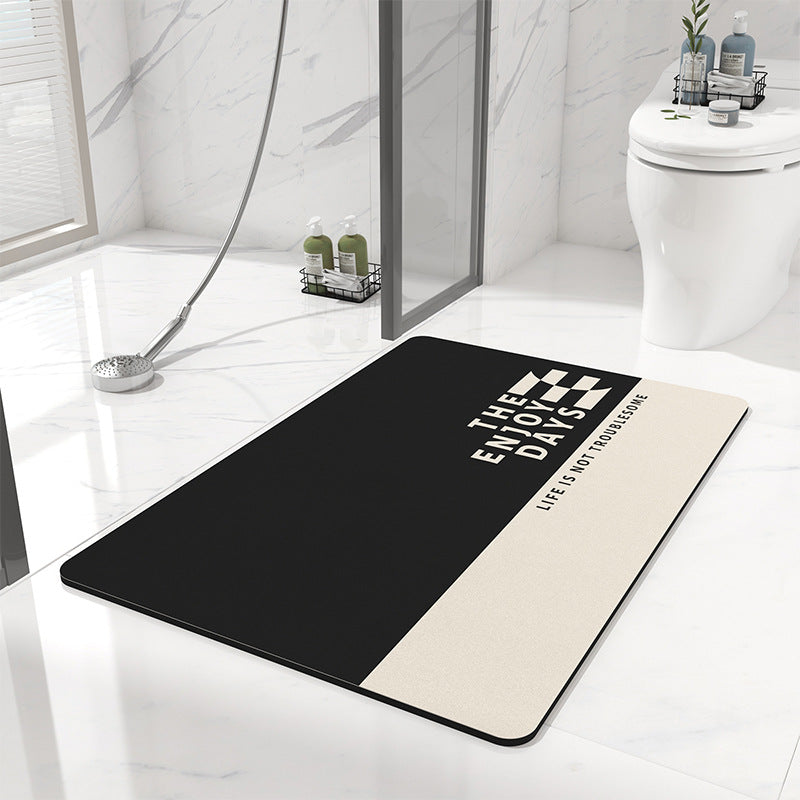 Checkered Pattern Bath Mat Kalsten