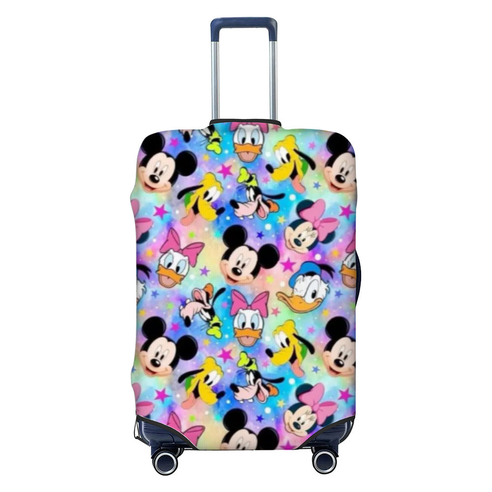 Ladies nan elastic suitcase cover with motif print, water-repellent and tear-resistant, with handle and telescopic opening Kalsten
