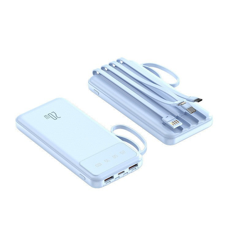 Powerbank with multifunctional charging cables and digital charging display Kalsten