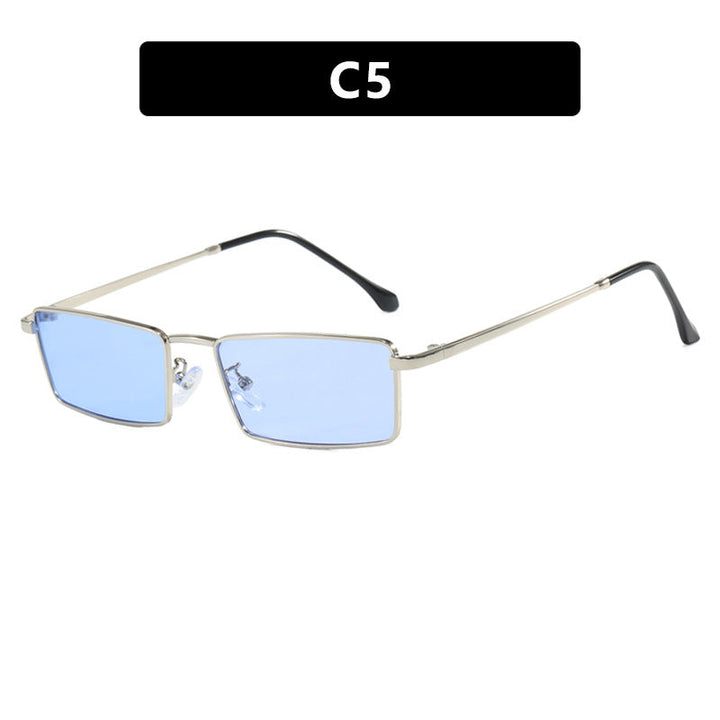 Women square sunglasses with metallic frame and comfortable nose pad Kalsten